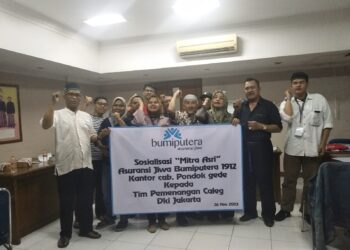 Waryono Caleg Partai Ummat Dapil 6 Jaktim Lakukan Kemitraan Asuransi Untuk Kemashlahatan Relawan