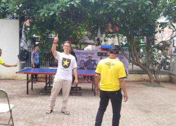 Politik Riang Gembira Caleg Partai Ummat Esti Apung dan Imawan Adakan Turnamen Tenis Meja, Satukan Masyarakat Jelang Pemilu 2024