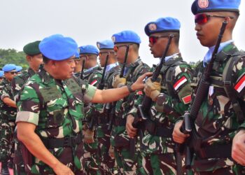 Wadan Kormar Hadiri Upacara Penyambutan Satgas TNI Konga Monusco TA.2023
