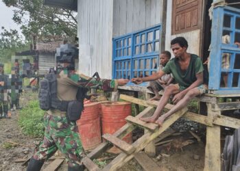 PRAJURIT MARINIR PEDULI KESEHATAN DAN KESEJAHTERAAN MASYARAKAT DISTRIK YAHUKIMO  