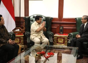 Menhan Prabowo Terima Kunjungan Menteri BUMN dan Pendiri Emaar Properties UEA