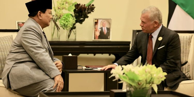 Menhan Prabowo dan Raja Yordania Duduk Bersama Lagi Usai KTT, Bahas Peningkatan Bantuan Untuk Gaza