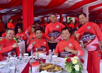 MENJALIN SINERGITAS, WADAN KORMAR HADIRI ACARA  _FUN WALK_ PERINGATAN HARI BAYANGKARA KE-78 TH 2024
