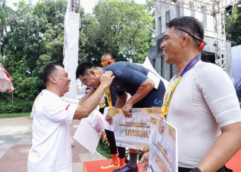 Flag Off Zebra Bhayangkara Presisi Sudirman Loop 2024, Rivan A. Purwantono Ungkap Jakarta Tempat yang Baik untuk Olahraga Sepeda