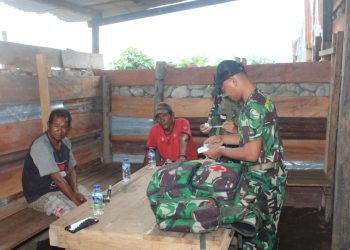 Warga Kenyam Apresiasi Layanan Kesehatan Satgas TNI