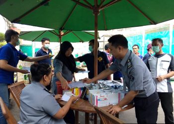 Dibalik Makanan Sehat dan Higienis, Para Pekerja Dapur Rutan Cipinang Jalani Pemeriksaan Kesehatan