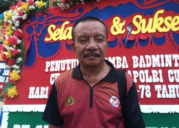 La Ode Muhammad Bariun SH MH, Ketua Pengprov PBSI Sultra Hadiri dan Apresiasi Lomba Bulutangkis Kapolri Cup Dalam Rangka HUT Bhayangkara Ke 78.