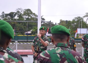 Pimpin Apel Pagi, Dandim 1710/Mimika Tekankan Kembali Kepada Prajurit dan PNS Jauhi Segala Bentuk Perjudian