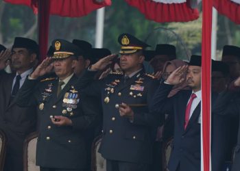 Danrem 051/Wkt Menghadiri Upacara Hari Lahir Pancasila 1 Juni 2024 Tingkat Kabupaten Bekasi