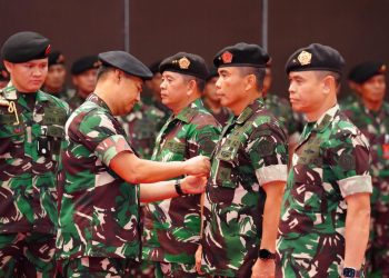 Kasum TNI Pimpin Sertijab Kapuspen TNI, Kapusjarah TNI, Kapusinfolahta TNI dan Kapus RB TNI