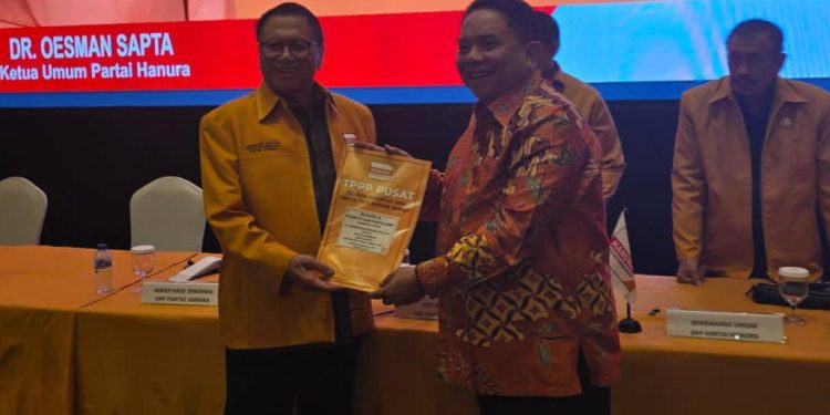 HARAPAN Perubahan Semakin Kuat, Hamsiruddin Terima Rekomendasi dari Hanura