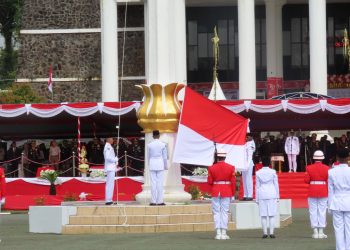 Komandan Kodim 1710/Mimika Laksanakan Upacara Peringatan HUT Ke-79 Republik Indonesia