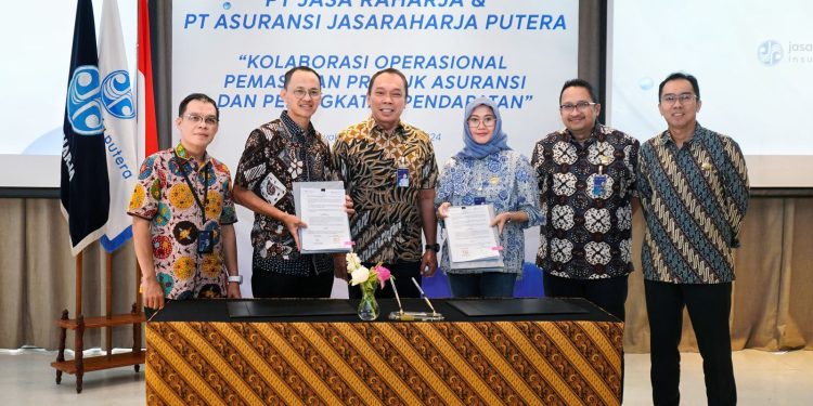 Tingkatkan Kolaborasi Operasional dan Pendapatan, Jasa Raharja dan PT Jasaraharja Putera Tandatangani Perjanjian Kerja Sama