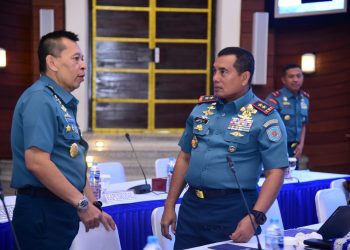 Dankormar Hadiri Paparan Pelaksanaan Latgabma _Super Garuda Shield_ (SGS) Dan Rencana Garis Besar Peringatan HUT TNI AL Tahun 2024