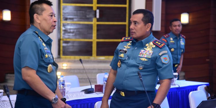 Dankormar Hadiri Paparan Pelaksanaan Latgabma _Super Garuda Shield_ (SGS) Dan Rencana Garis Besar Peringatan HUT TNI AL Tahun 2024