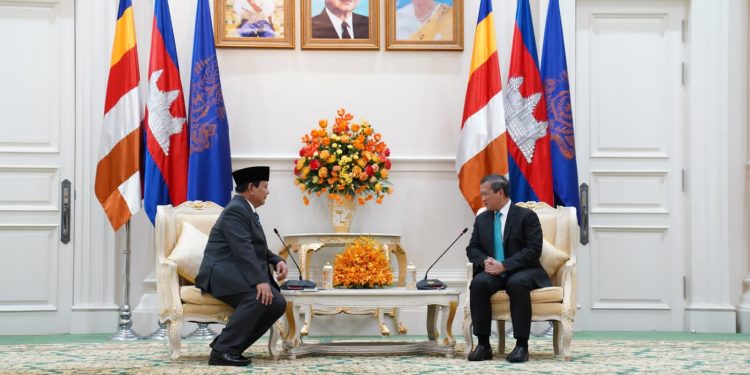 Menhan Prabowo Temui PM dan Presiden Senat Kamboja Bahas Penguatan Kerja Sama