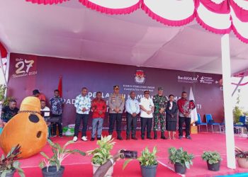 Dandim 1715/Yahukimo Hadiri Deklarasi Pilkada Damai Kabupaten Yahukimo Tahun 2024