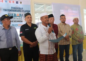 Purba Hasibuan Kukuhkan Tim Pemenangan HARAPAN Kecamatan Halongonan dan Haltim