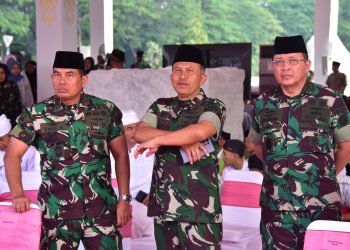 DANKORMAR BERSAMA PRAJURIT MARINIR HADIRI DOA BERSAMA