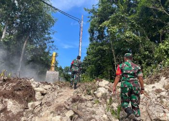 Dandim Raja Ampat Tinjau Pelaksanaan TMMD, Cek Perkembangan Pembangunan