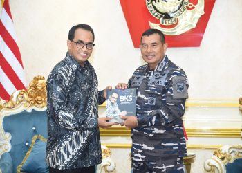 DANKORMAR TERIMA KUNJUNGAN MENTERI PERHUBUNGAN RI