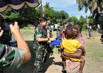 Kunjungan Kerja Aslog Kasad di TMMD Ke-122 Kodim 1704/Mappi