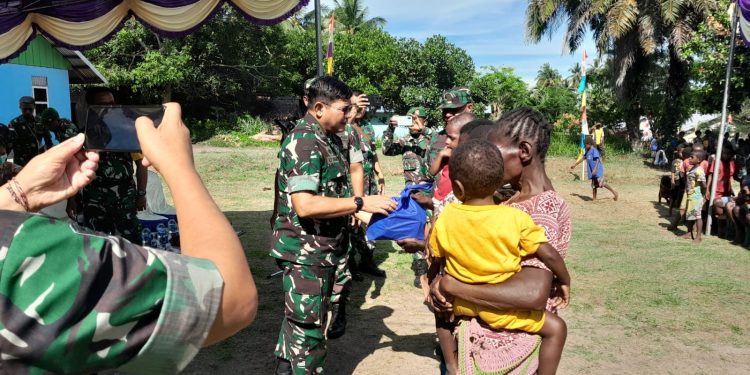 Kunjungan Kerja Aslog Kasad di TMMD Ke-122 Kodim 1704/Mappi