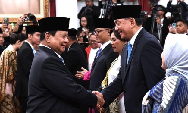 Sjafrie Sjamsoeddin Dilantik Sebagai Menteri Pertahanan RI Periode 2024-2029