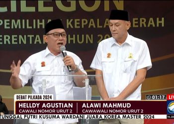 Helldy Agustian-Alawi Mahmud Janjikan Pembangunan Berkelanjutan untuk Cilegon pada Debat Kedua Pilkada