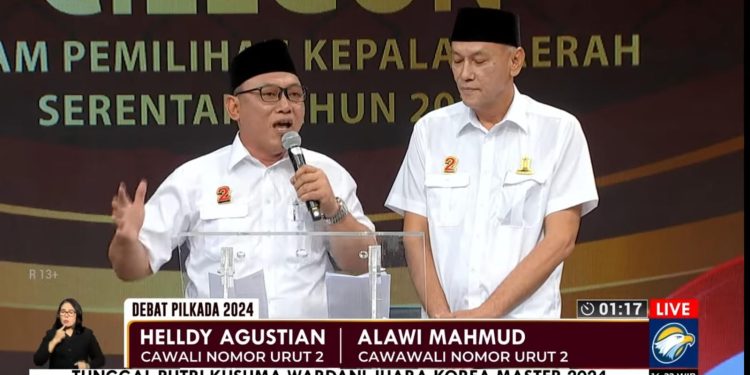 Helldy Agustian-Alawi Mahmud Janjikan Pembangunan Berkelanjutan untuk Cilegon pada Debat Kedua Pilkada