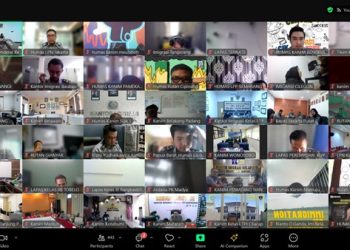 Humas Lapas Narkotika Jakarta Ikuti Zoom Rakor Kehumasan Kemenimipas