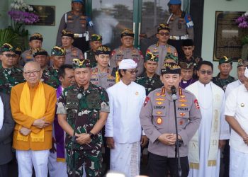 Safari Pengamanan Pilkada Serentak, Panglima TNI Bersama Kapolri Hadiri Doa Bersama Lintas Agama di Bali