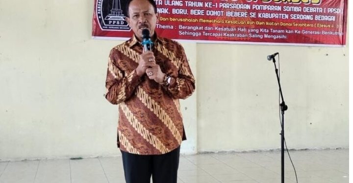 Dr. Maruli Siahaan SH MH Hadiri Perayaan HUT Ke-1 PPSD Siahaan Kabupaten Serdang Bedagai dan Sampaikan Pesan Kebangsaan