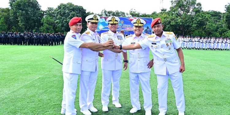 Wadan Kormar Hadiri Sertijab  Gubernur AAL Dan Danpuskopaska