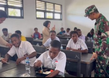 Peluncuran Program Makan Bergizi Gratis di Kabupaten Yahukimo