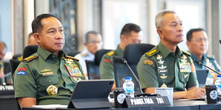 Panglima TNI Hadiri Rapim Kemhan-TNI Secara Daring