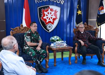Pangkoopsud II Terima Audiensi Ketua Badan Kerja Sama Gereja-gereja (BKSG) Kota Makassara