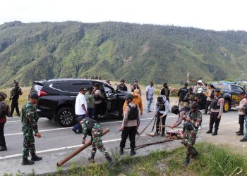 Aparat Gabungan TNI-Polri Gelar Razia Skala Besar di Kab. Puncak Jaya