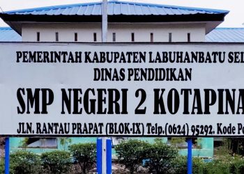 Diduga Bermain Anggaran, SMP Negeri 2 Kota Pinang Terindikasi Korupsi Dana BOS untuk Pembangunan Perpustakaan