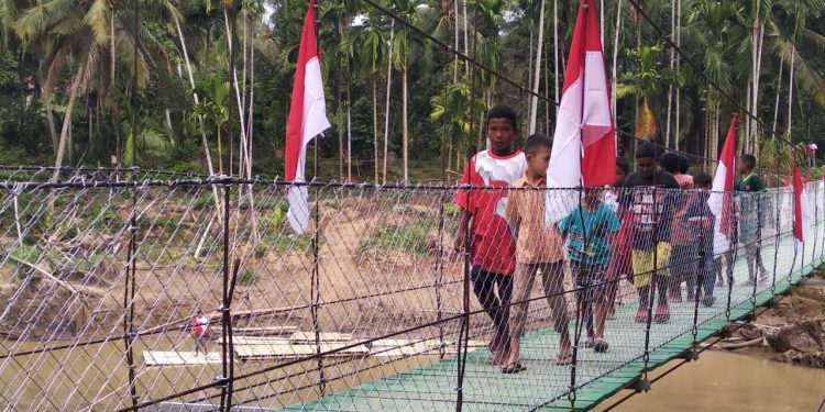 Tradisi Peusejuek Tandai Rampungnya Jembatan Garuda di Aceh Utara*