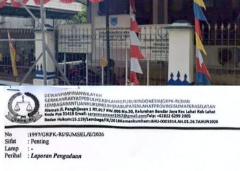 GRPK-RI Laporkan Dugaan Penyimpangan Anggaran Dinas PMD Lahat ke Polres