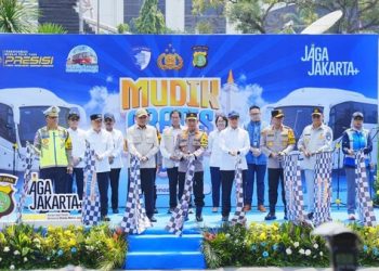 Kapolri Lepas Ribuan Peserta Mudik Gratis Polri Presisi 2026 di Polda Metro Jaya