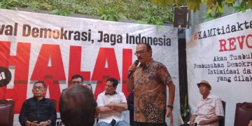 Barikade 98 (Barisan Rakyat Indonesia Kawal Demokrasi 98) menggelar Halal Bihalal bertema “Kawal Demokrasi, Jaga Indonesia”