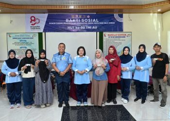 Wujud Kepedulian Kepada Rakyat Banua, Lanud Sjamsudin Noor Gelar Layanan Kesehatan Gratis dan Bazar Murah