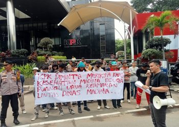‎KMI Gelar Aksi di KPK RI, Soroti Uang Keamanan Lintas Dinas Di Madina