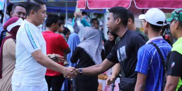 Car Free Day Lanud Sultan Hasanuddin Semarak, Danlanud Sapa Warga dan Dukung UMKM Lokal