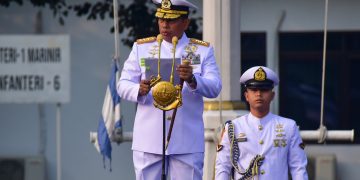 PANGKORMAR PIMPIN PERINGATAN HARI LAHIR PANCASILA, TEGUHKAN JIWA PATRIOTIS PRAJURIT MARINIR PENJAGA NKRI
