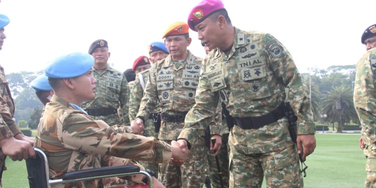 ASOPS PANGKORMAR HADIRI UPACARA PENYAMBUTAN SATGAS TNI KONGA UNIFIL TA.2025