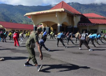 Kodim 1714/PJ, Polri dan Pemda Rutin Gelar Jumat Sehat, Pererat Kebersamaan dan Kesehatan