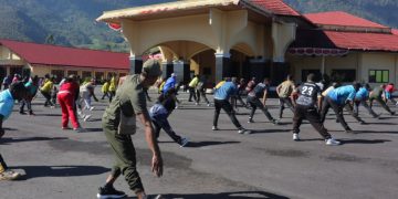 Kodim 1714/PJ, Polri dan Pemda Rutin Gelar Jumat Sehat, Pererat Kebersamaan dan Kesehatan